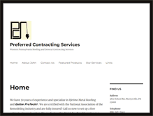 Tablet Screenshot of preferredcontractingservices.com